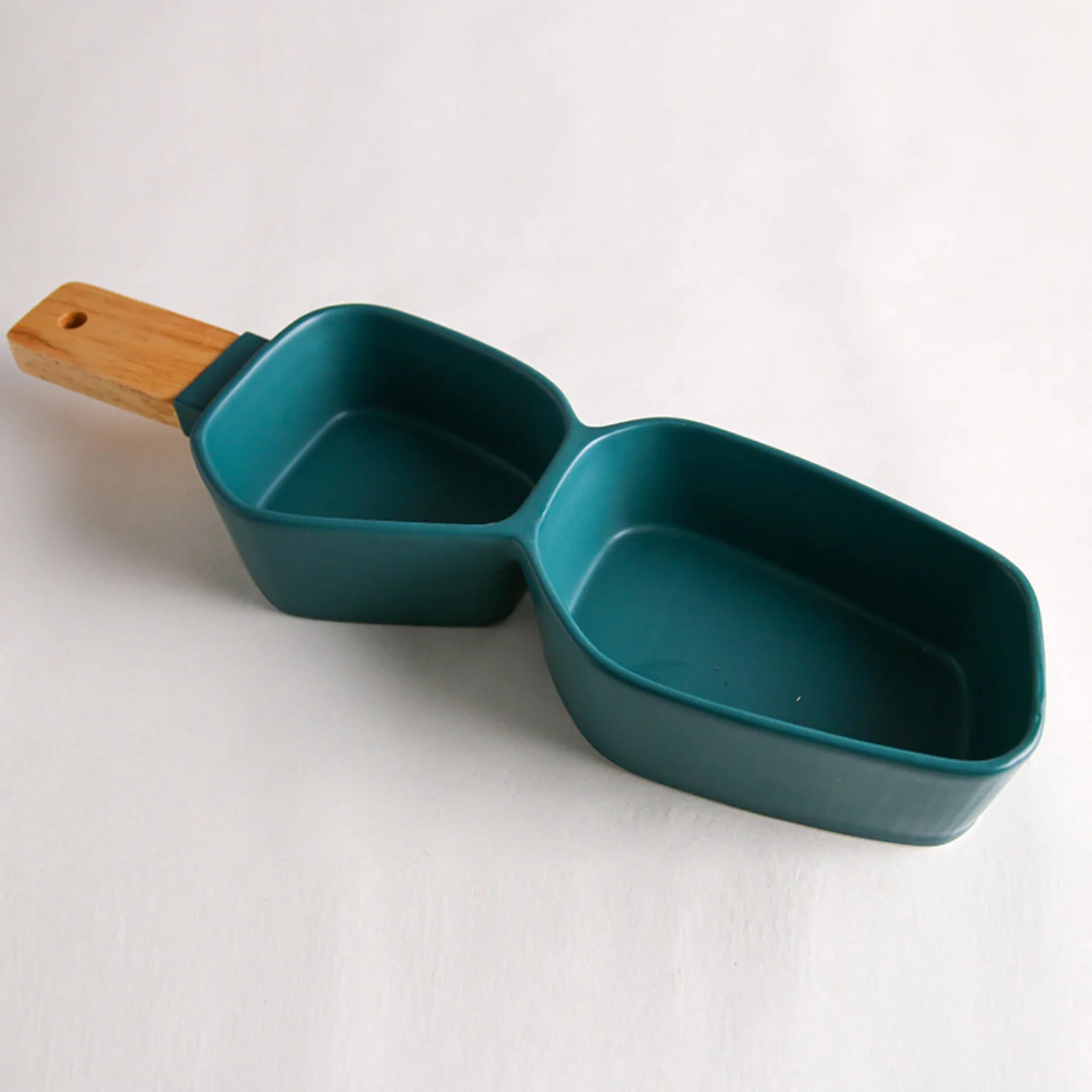 GEOMETRIC 2 Part Bowl With Wooden Handle - Image 14