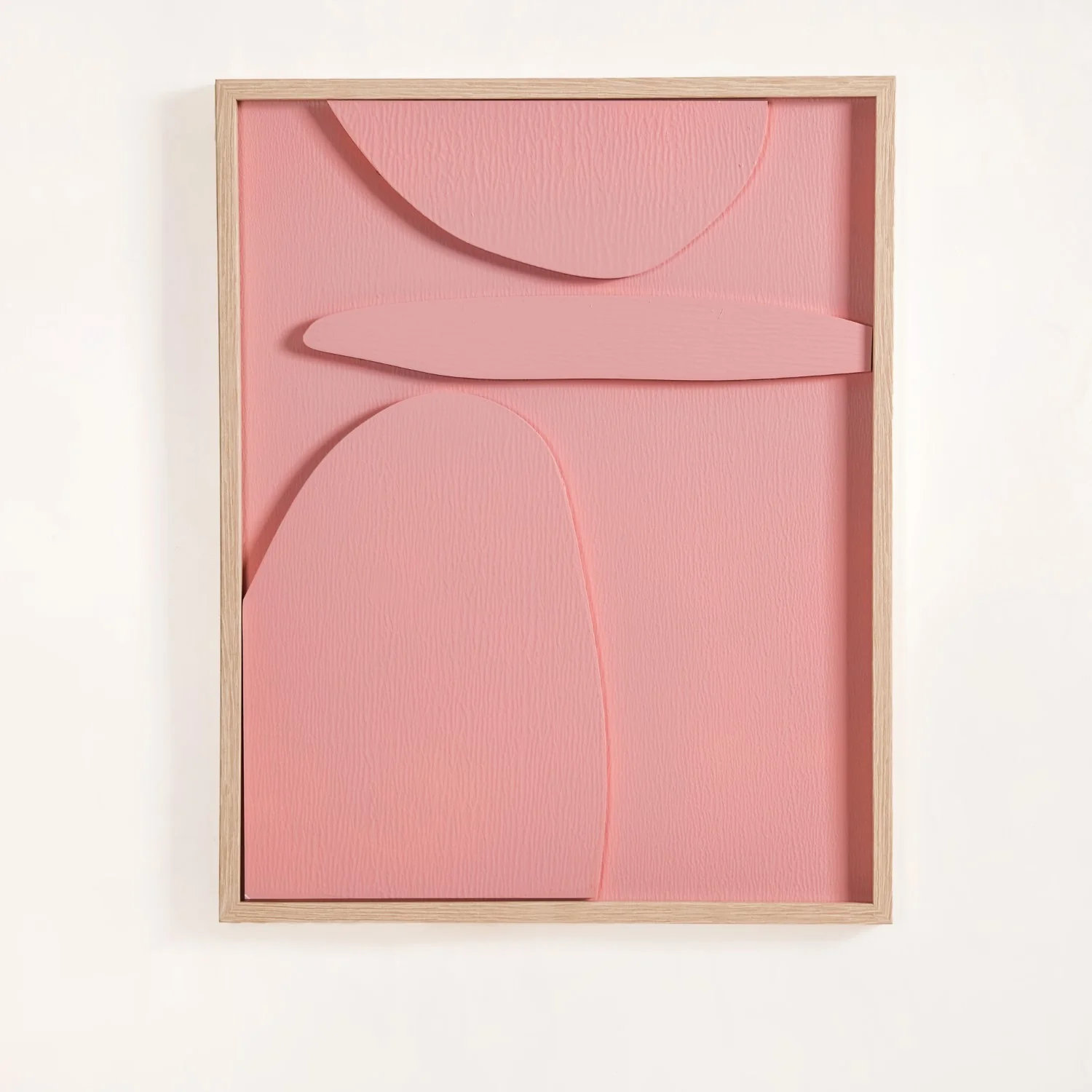 3D Abstract Wall Art Pink Set Of 2 20x16 Inch - Image 3