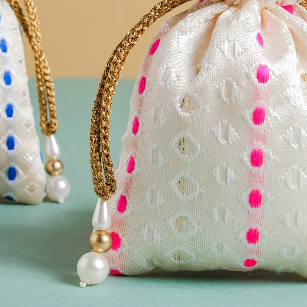 Aakriti Zari Festive Shagun Potli Bag Set Of 2 - Image 9
