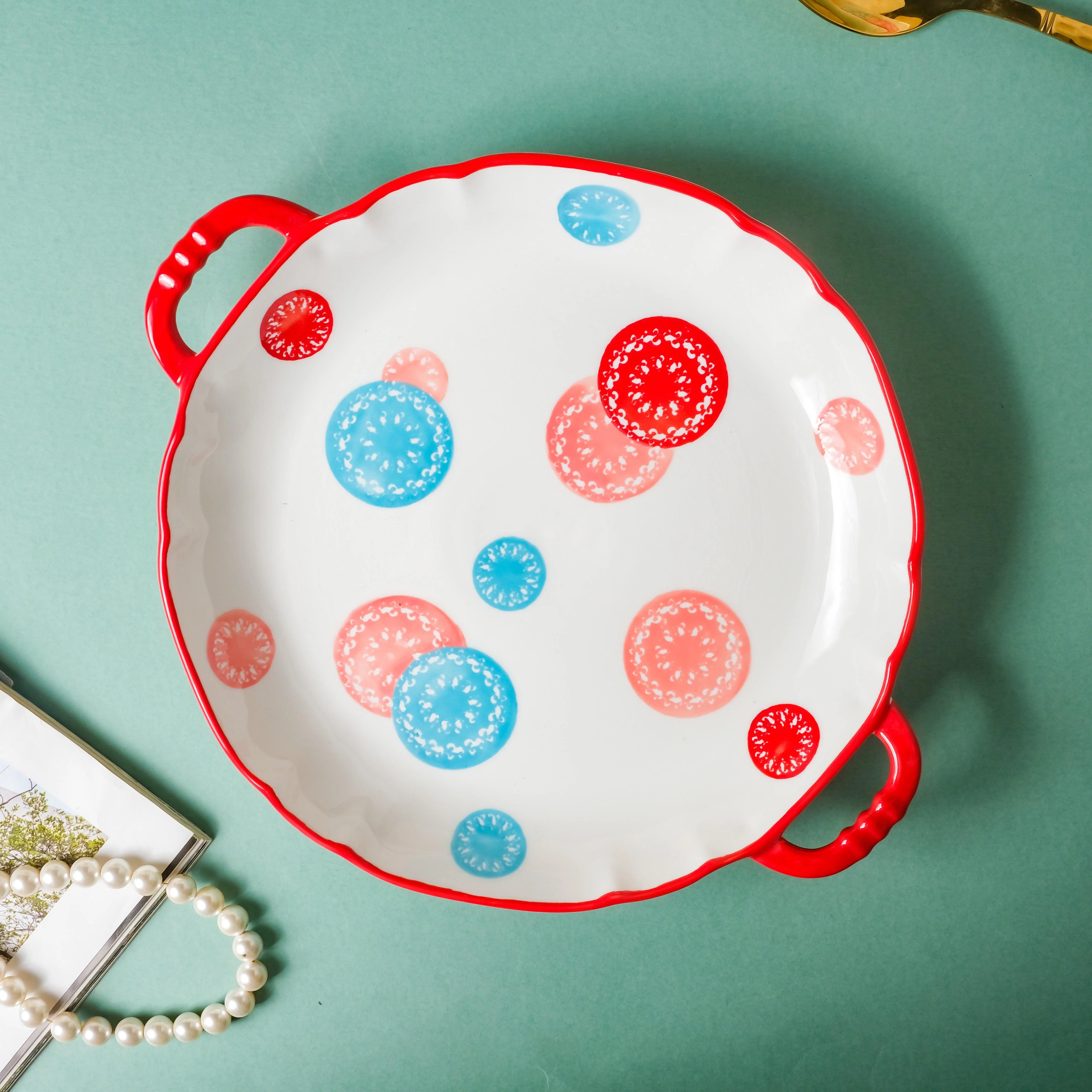 Abstract Design Round Plate - Image 2