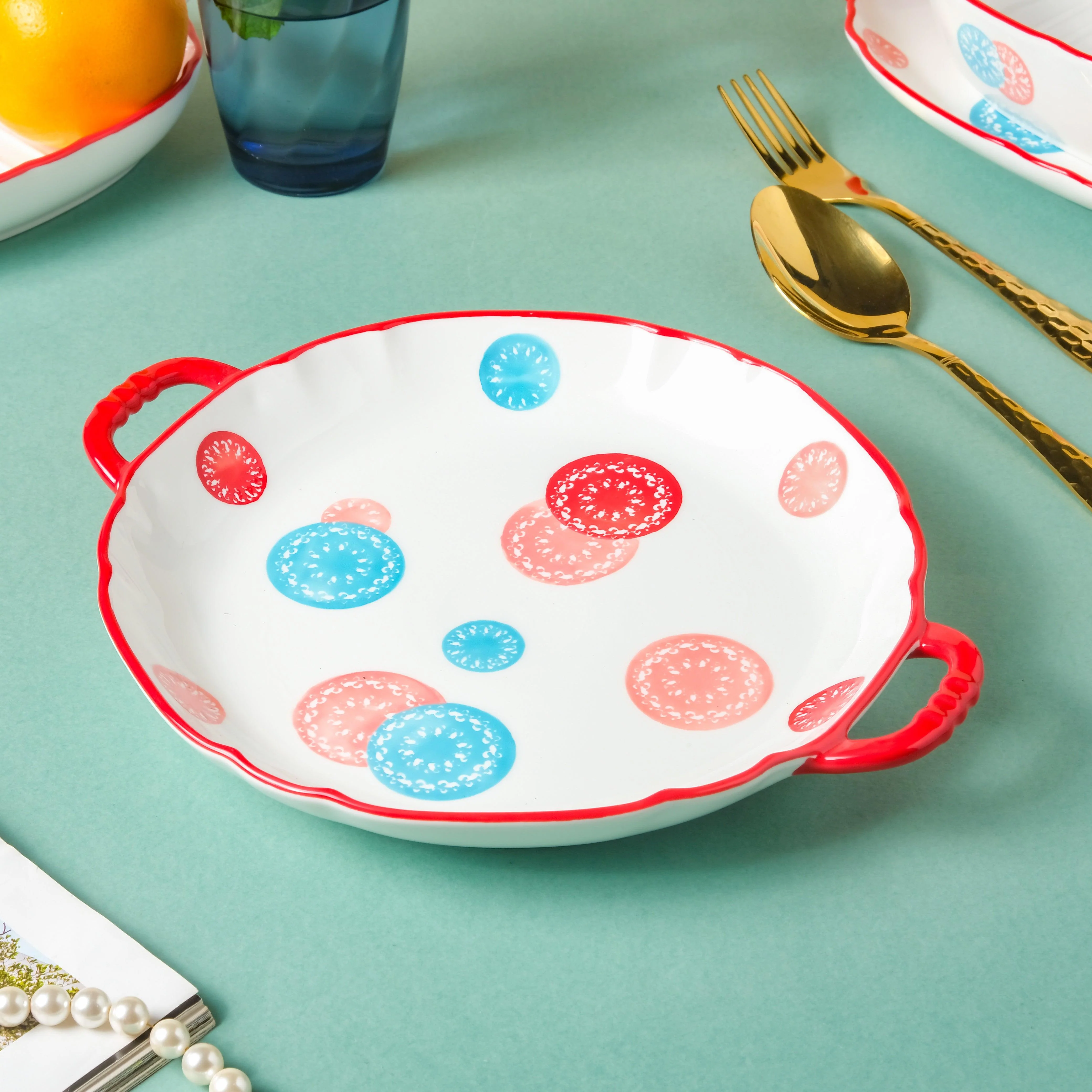 Abstract Design Round Plate - Image 3