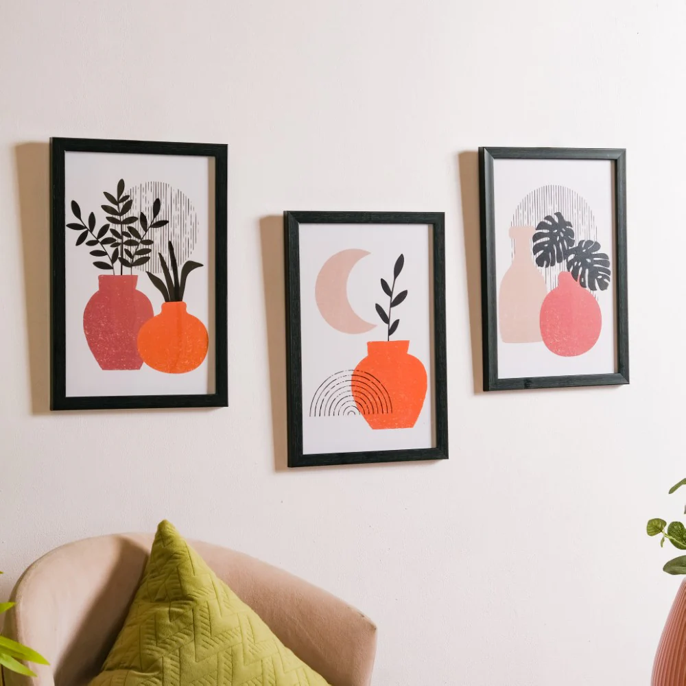 Abstract Gallery Wall Art Set Of 3 13x9 Inch - Image 11