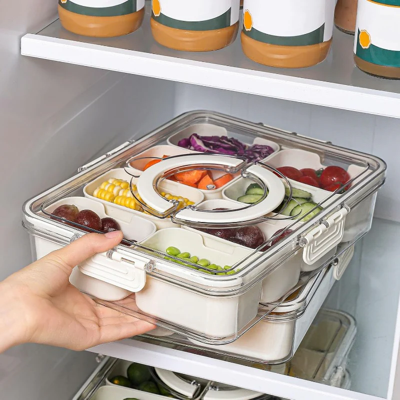Airtight Fridge Storage Box With 8 Compartments - Image 10