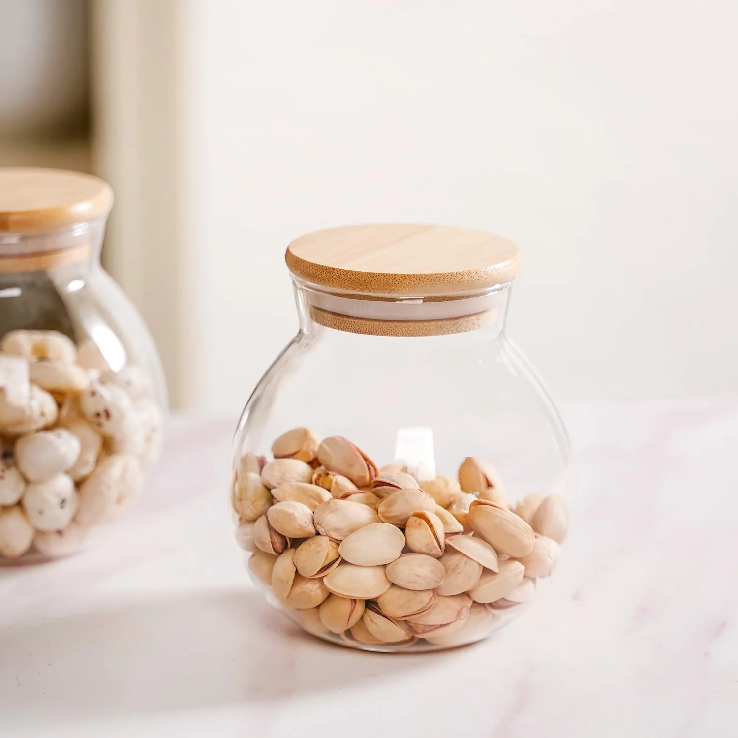 Round Airtight Glass Container Set Of 2 350ml - Image 9