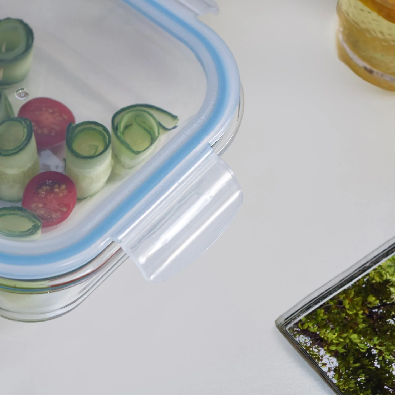 Airtight Glass Lunch Box Set Of 2 800ml - Image 3