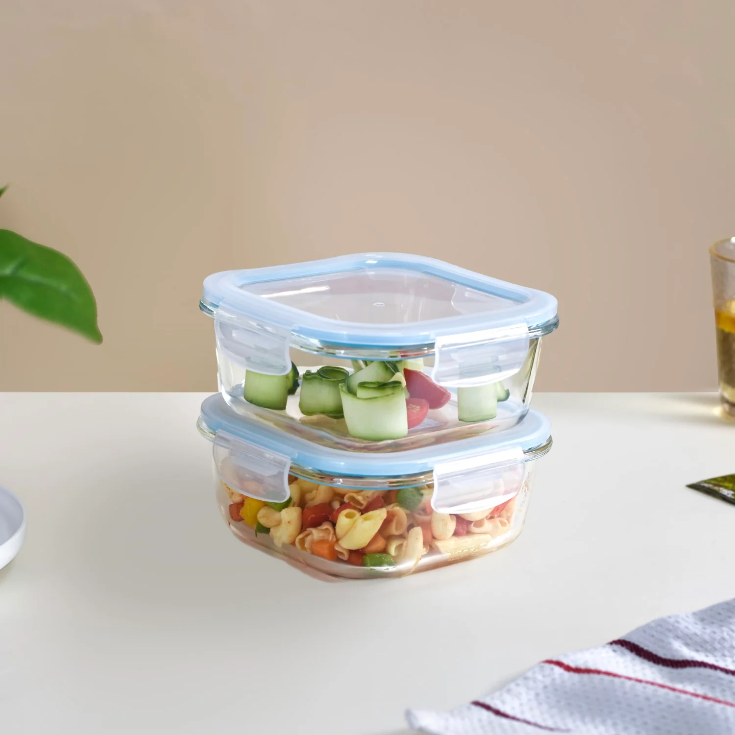 Airtight Glass Lunch Box Set Of 2 800ml - Image 8