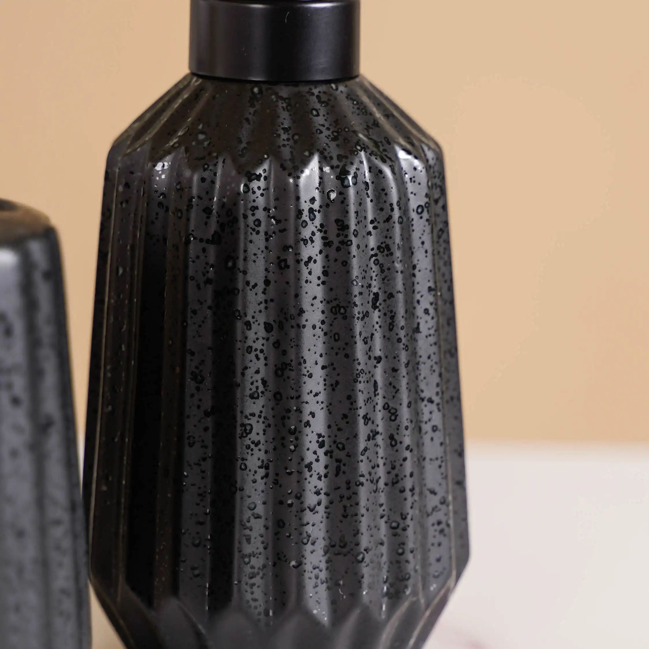 All Black Ceramic Bathroom Set Of 3 - Image 10