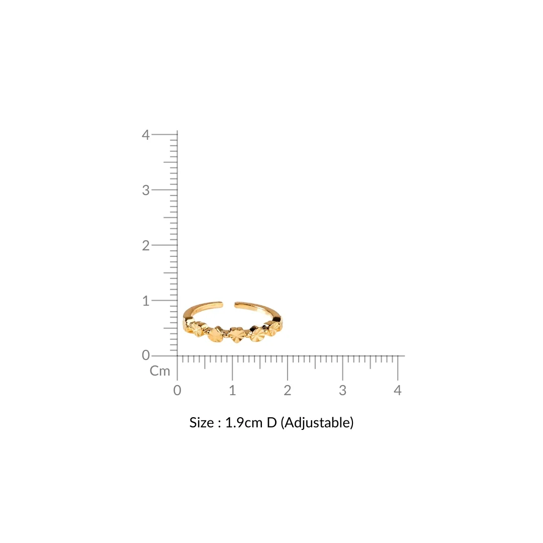 All Hearts Gold Love Band - Image 3