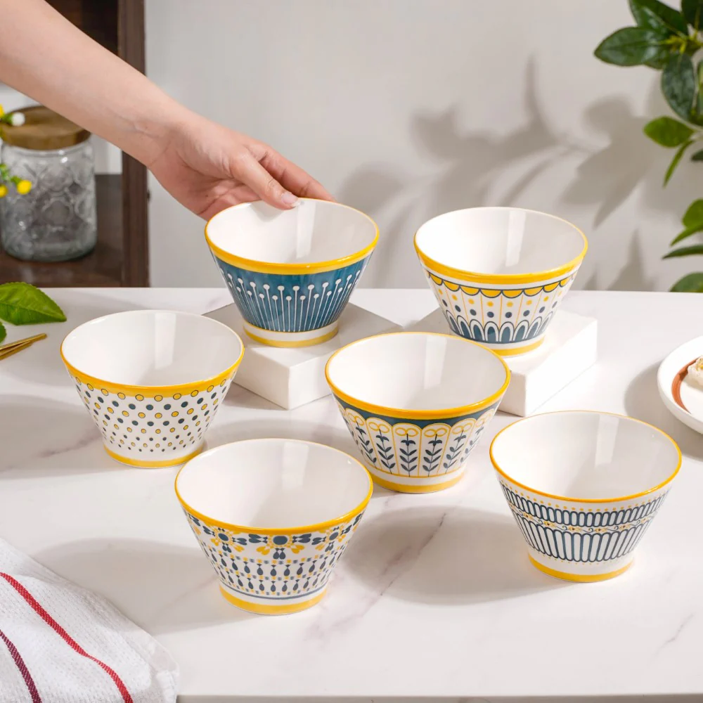 Aloha Ceramic Snack Bowl 360 ml Set Of 6 - Image 2