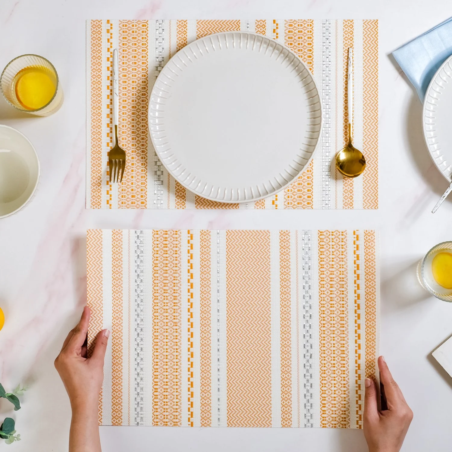 Amber Sunrise Table Mat Set Of 6 - Image 3