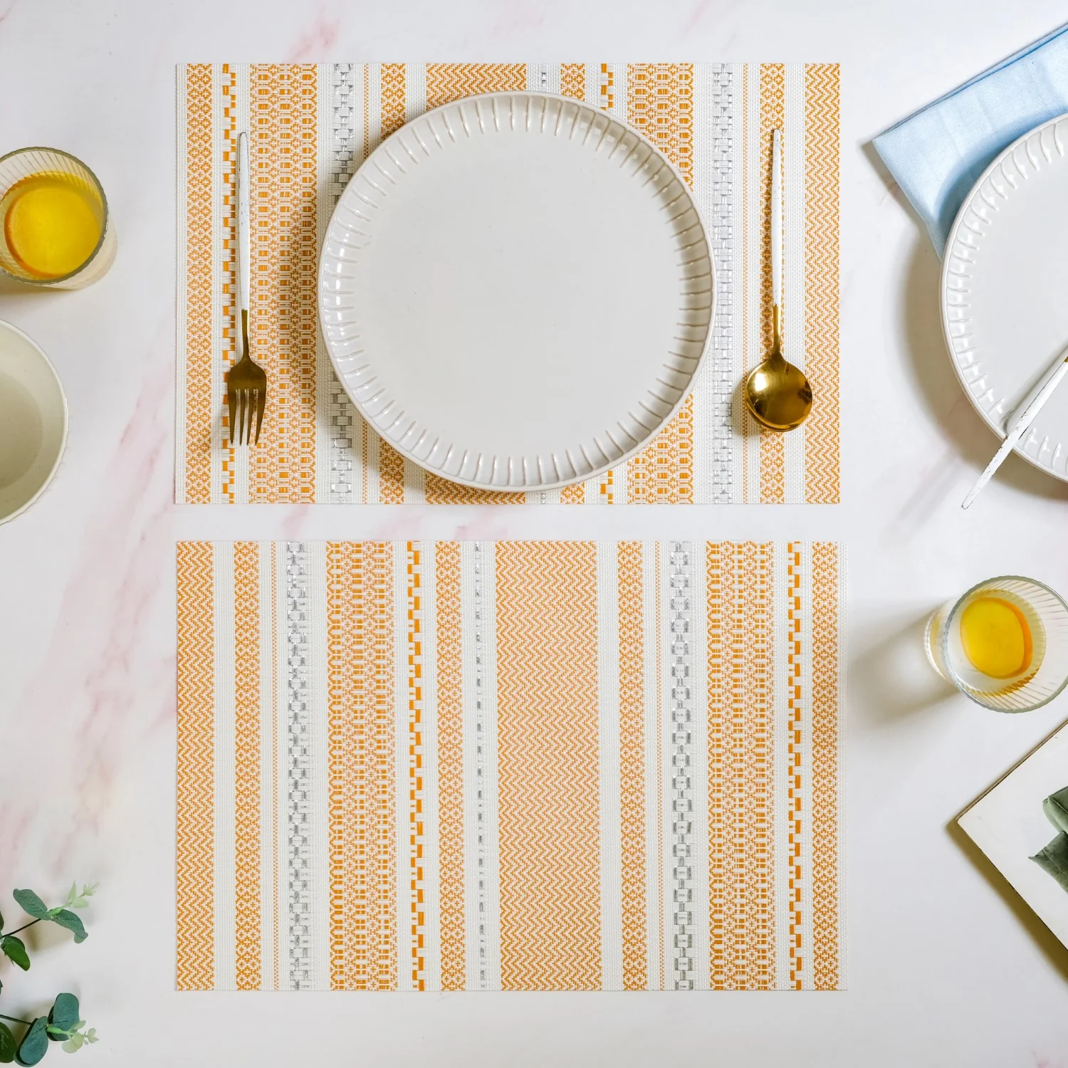 Amber Sunrise Table Mat Set Of 6 - Image 7