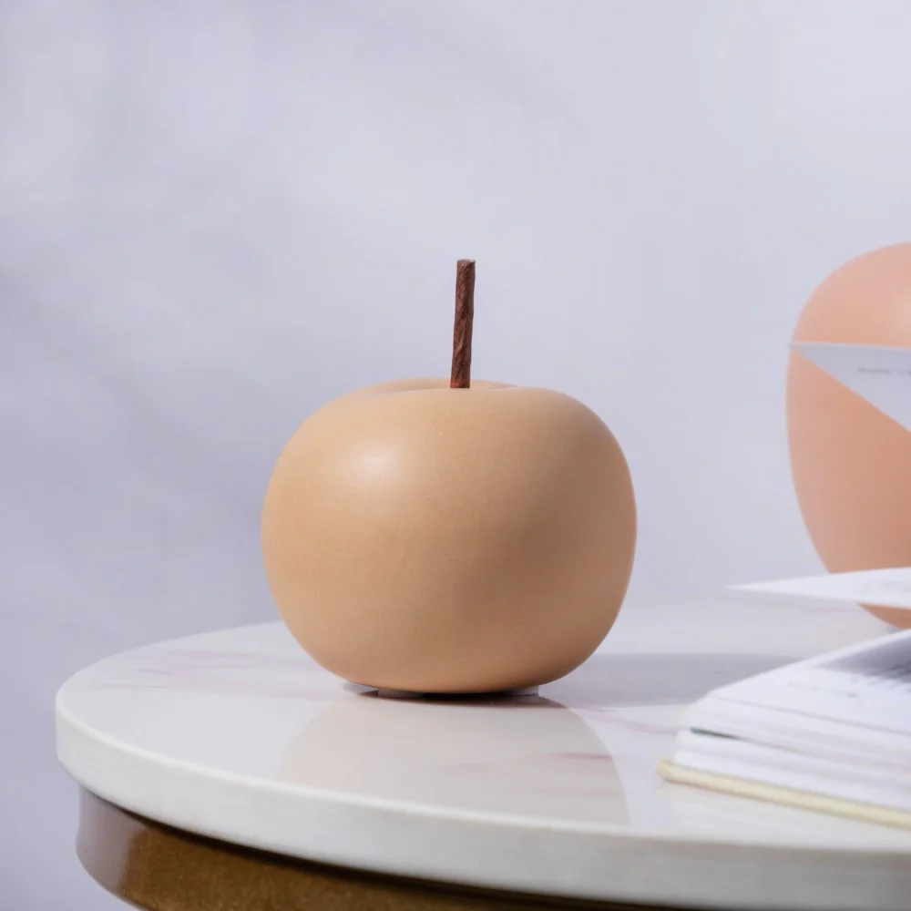 Apple Ceramic Decor Small Brown - Image 3