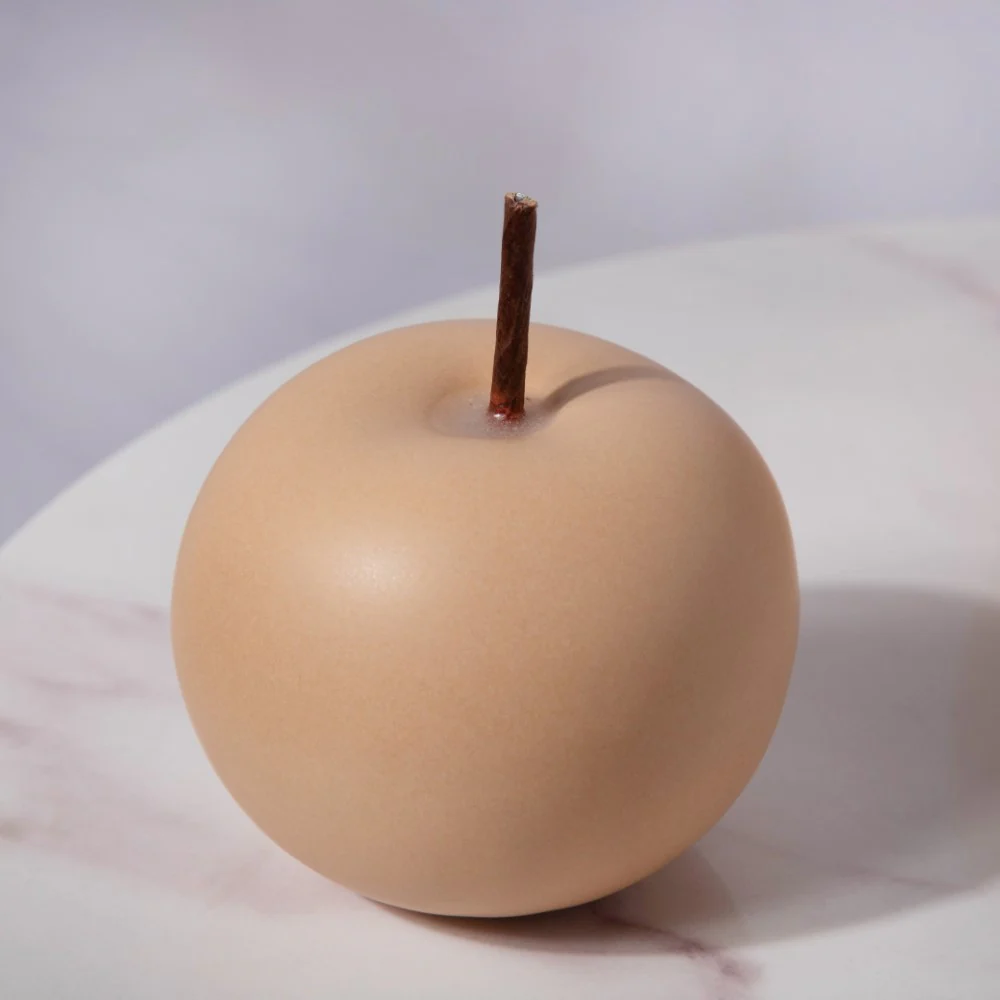 Apple Ceramic Decor Small Brown - Image 4