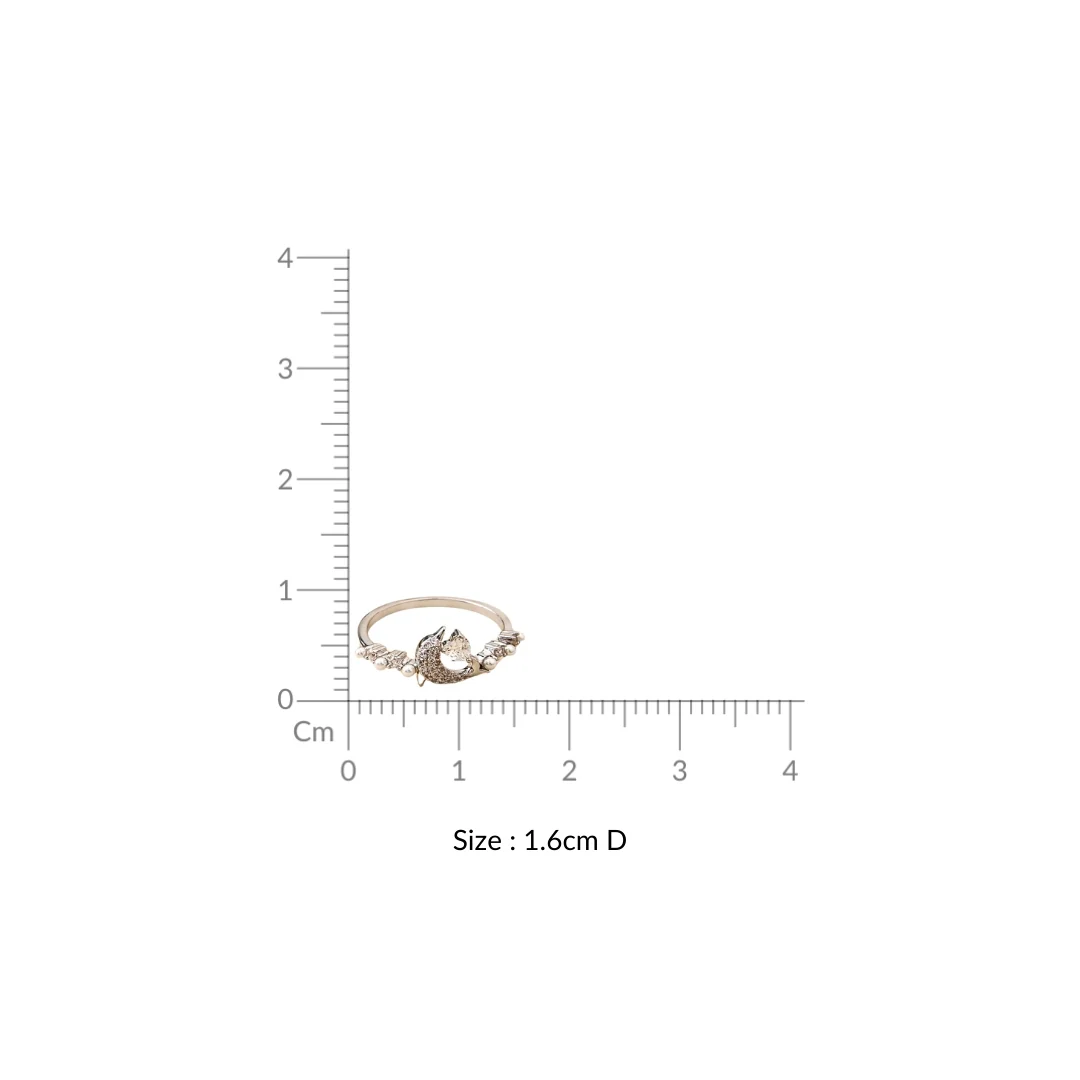 Aqua Dolphin Silver Shine Stud - Image 3
