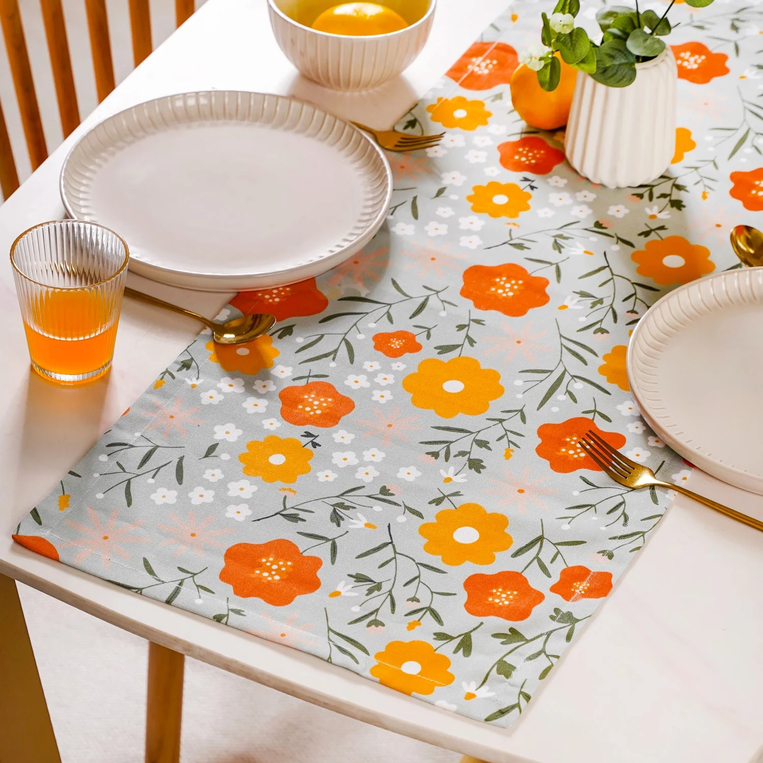 Arancia Table Place Mat Runner And Napkin Set - Image 6