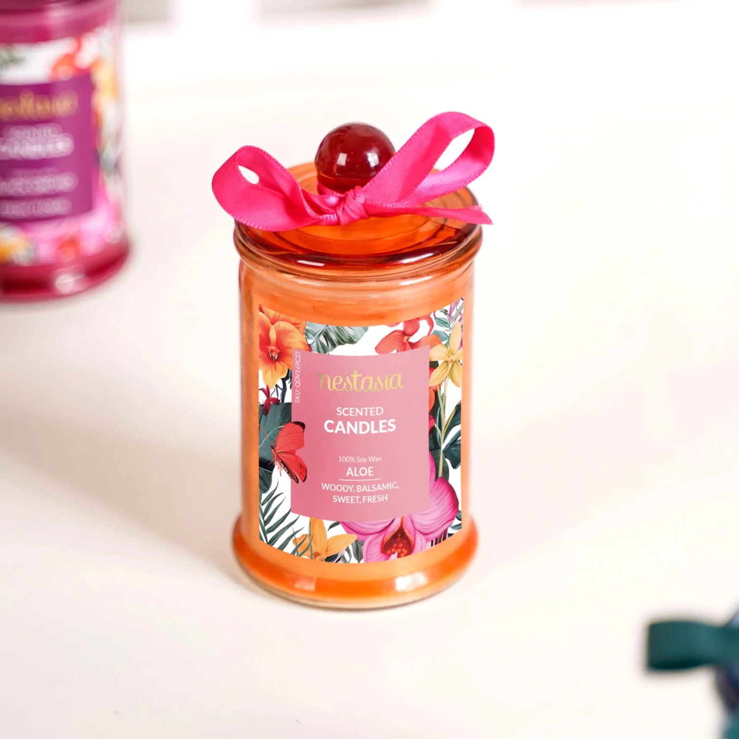 Aroma Quartet Scented Candle Set Of 4 With Gift Box - Image 6