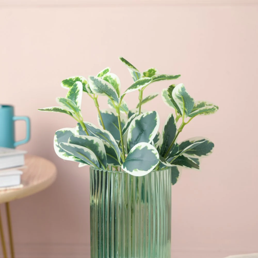 Artificial Green Leaves For Decor Set Of 2 - Image 5