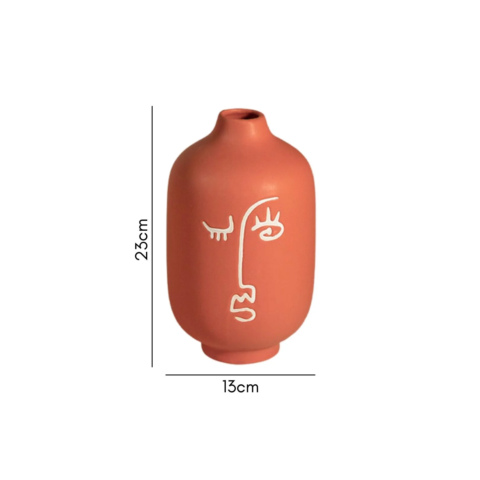 Artistic Face Vase Small - Image 9