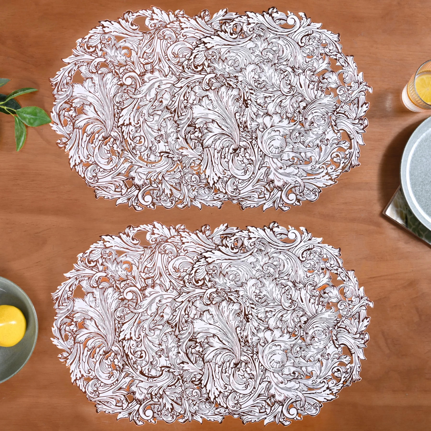 Auburn Luxe Round Tablemat Set Of 6 - Image 7