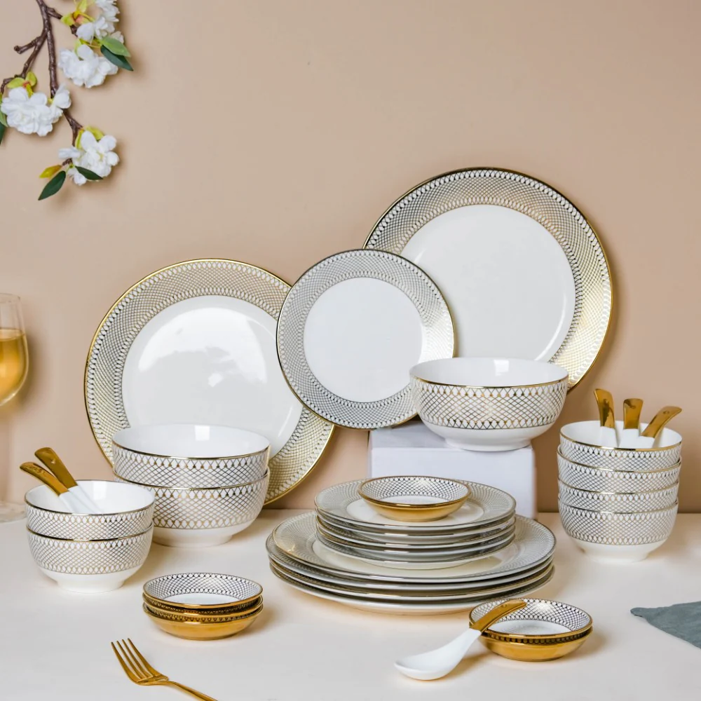 Aurelea 27 Piece Dinner Set For 6 - Image 23