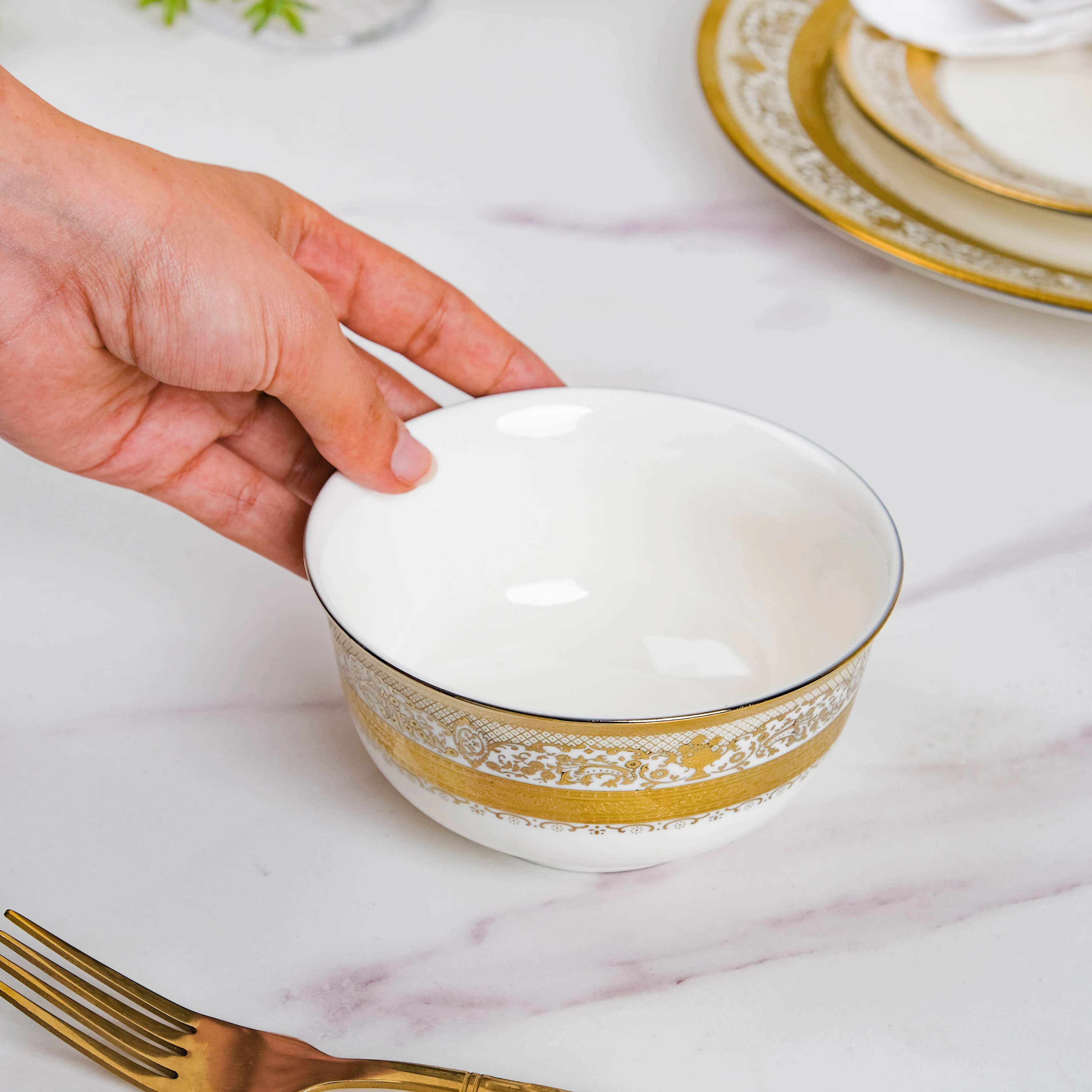 Aurelea Vintage Ceramic Bowl 300 ml - Image 2