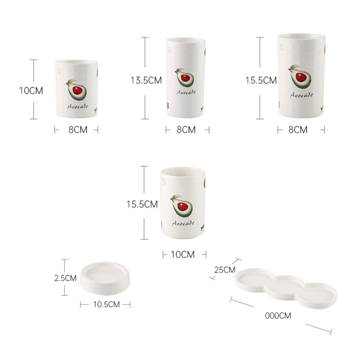Avocado Chopstick Holder Set of 3 - Image 4