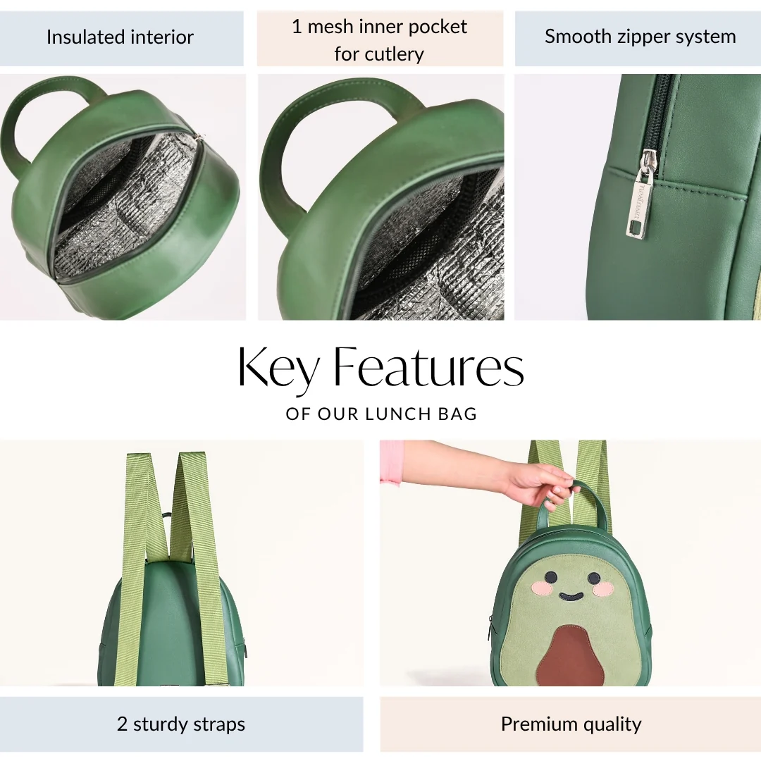 Avocado Insulated Kids Lunch Bag - Image 6