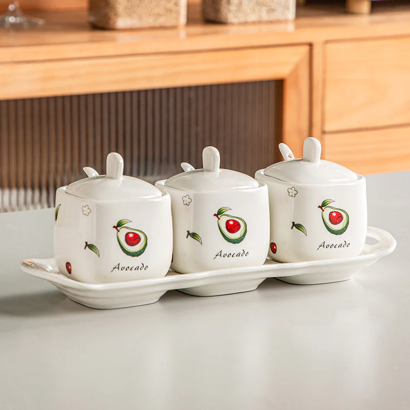 Avocado Spice Jar Set Of 3 - Image 14