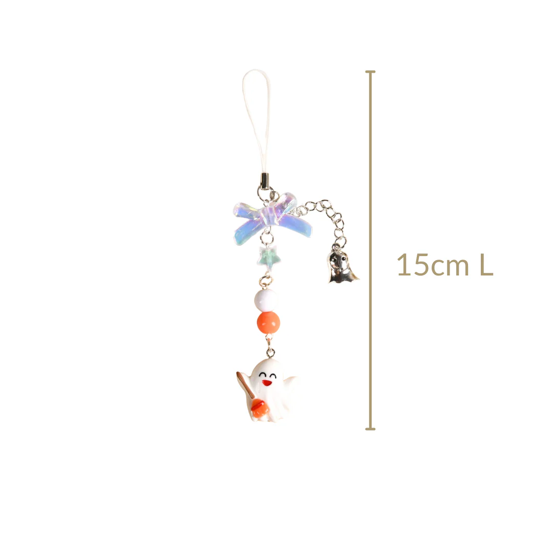 Baby Ghost On A Broom Phone Strap - Image 4