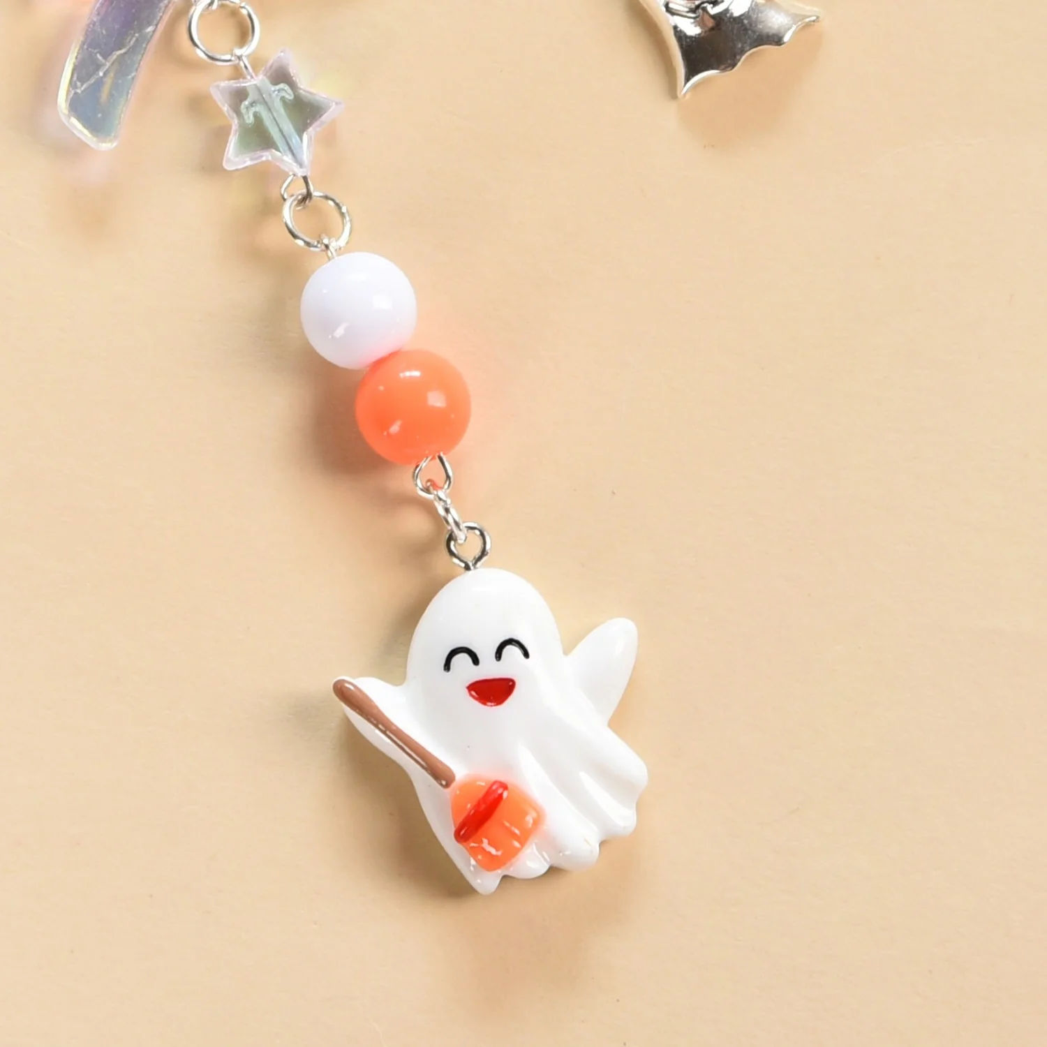 Baby Ghost On A Broom Phone Strap - Image 5