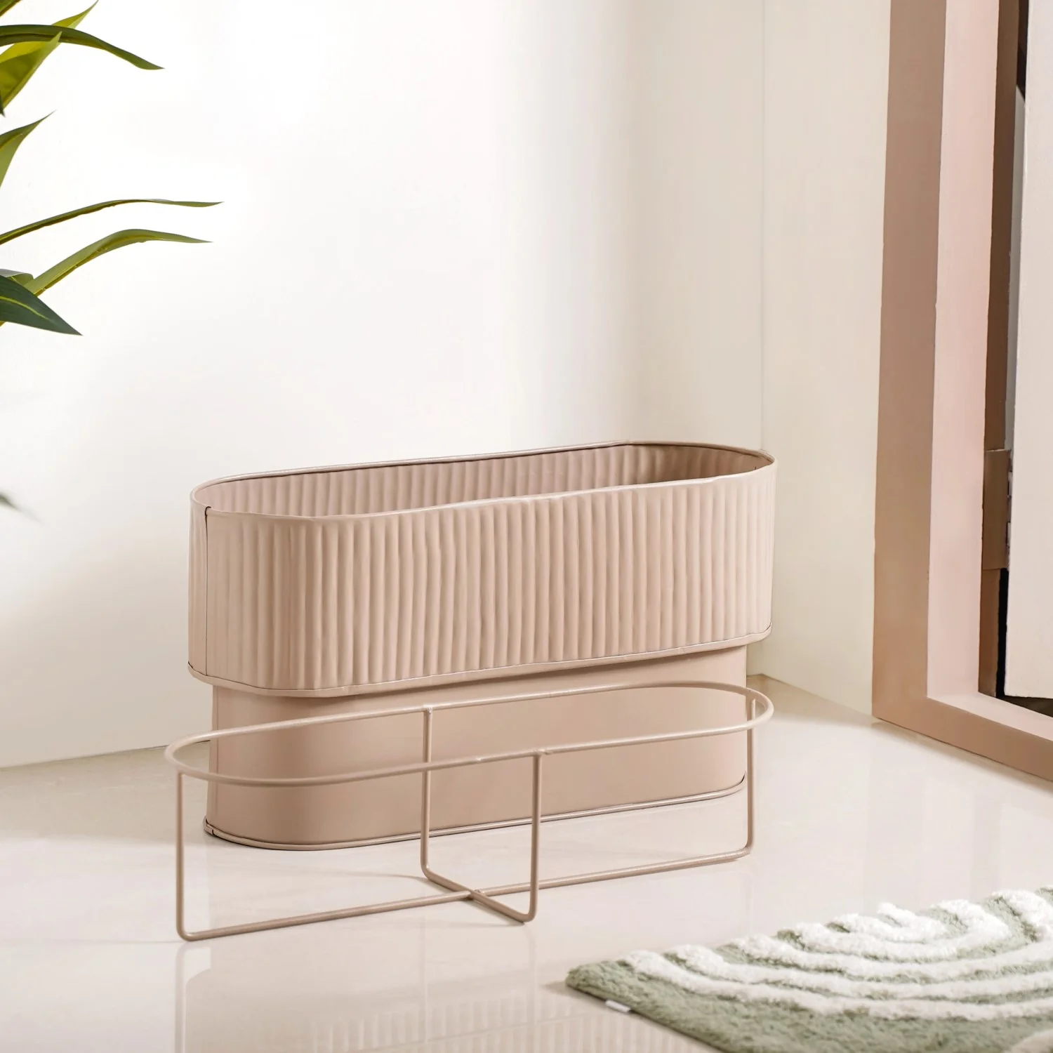Balcony Box Planter With Stand Taupe - Image 5