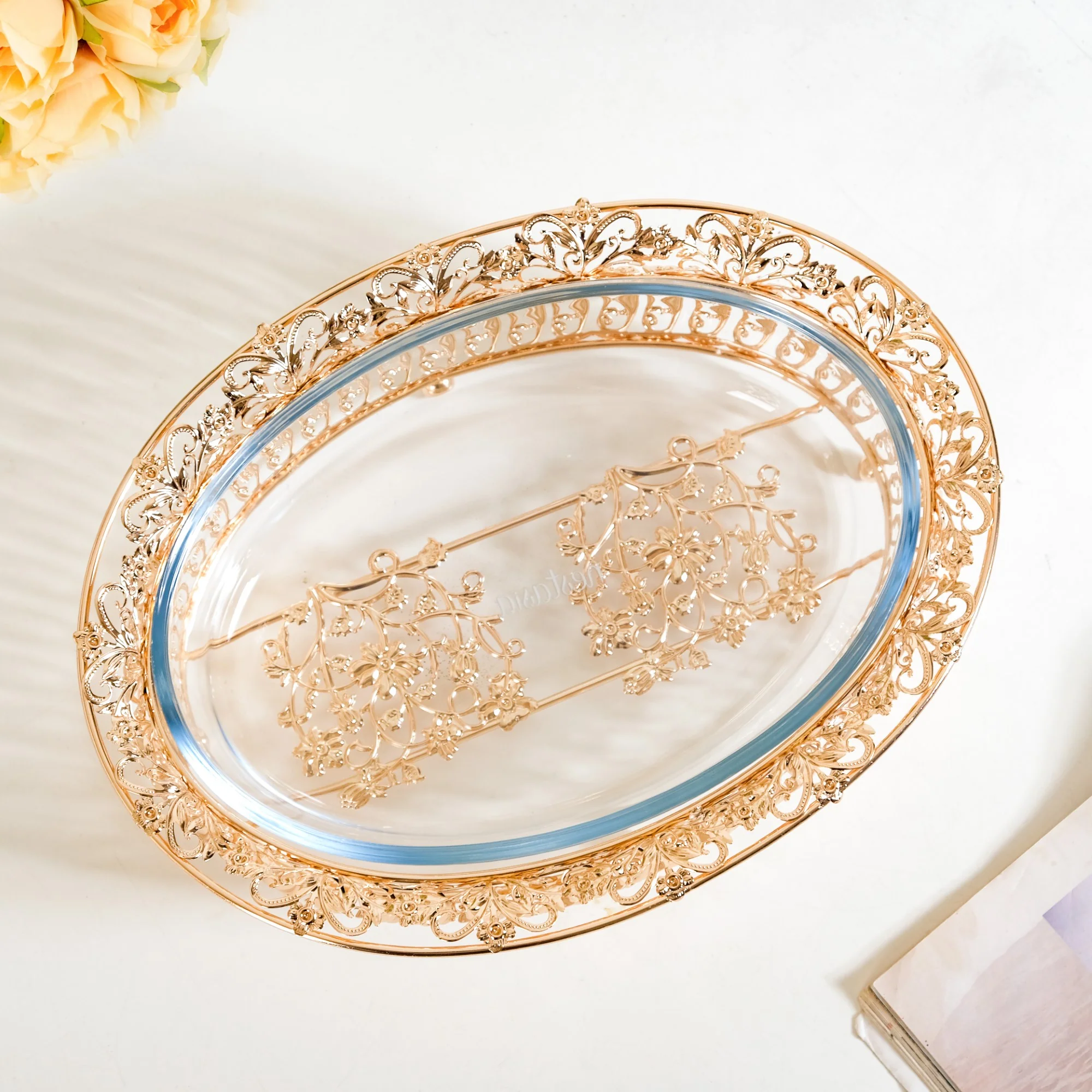 Baroque Galore Decorative Glass Bowl - Image 2