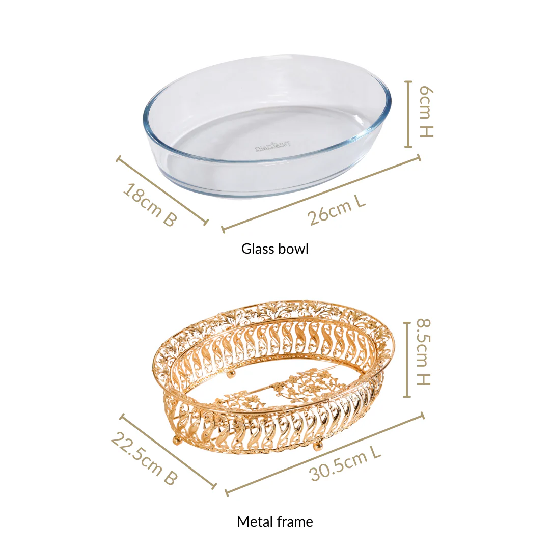 Baroque Galore Decorative Glass Bowl - Image 5