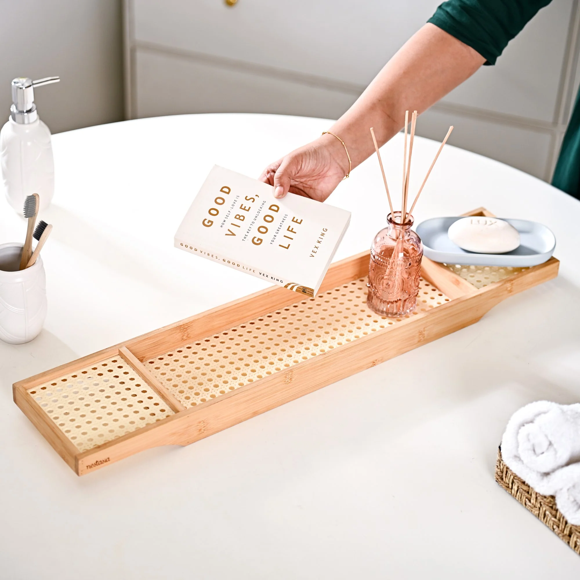 Bathtub Tray With Waterproof Mesh - Image 4