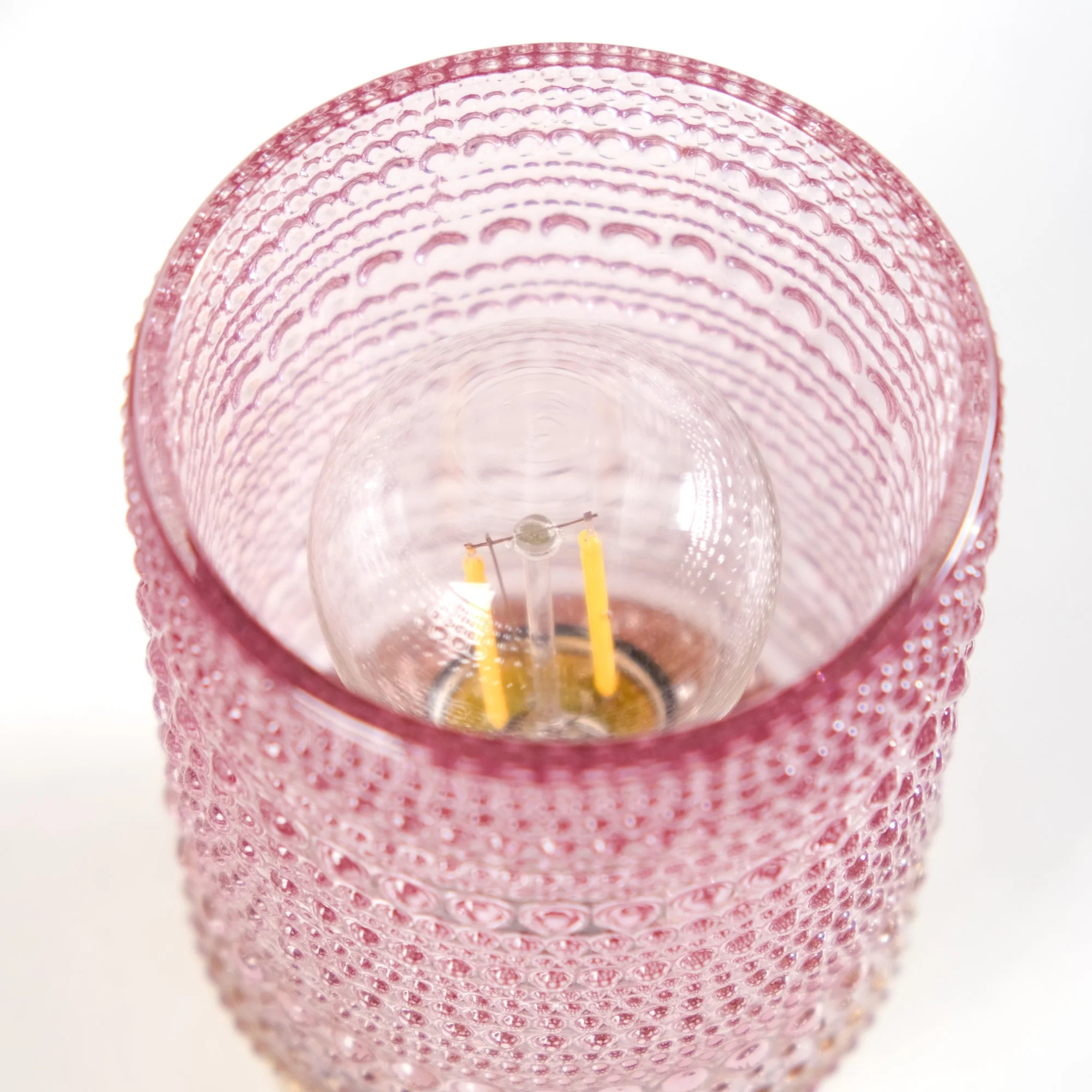 Battery Operated Bubble Glass Lamp With LED Bulb - Image 6