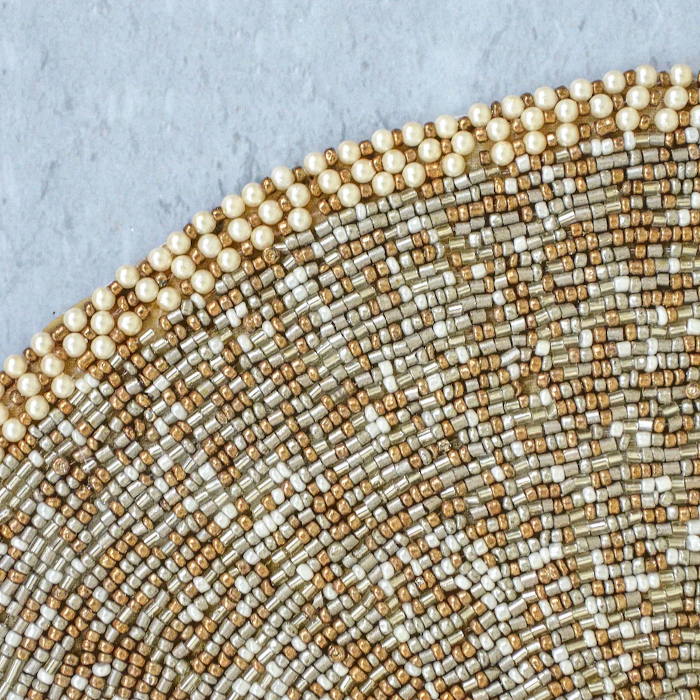 Beads Silver Gold Table Mat - Image 3