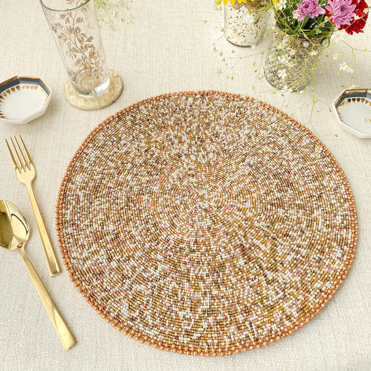BEADS Table Mat - Gold - Image 2
