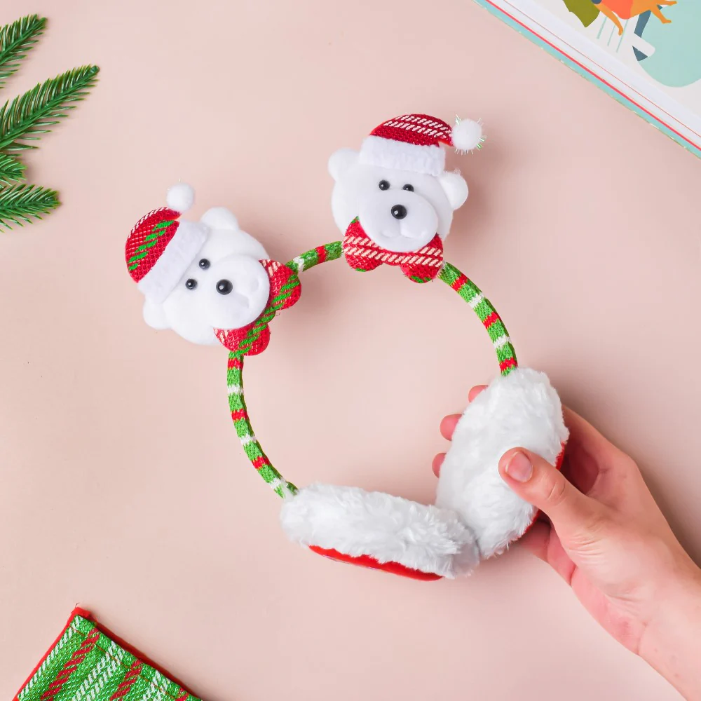Bear Winter Earmuffs For Christmas - Image 3