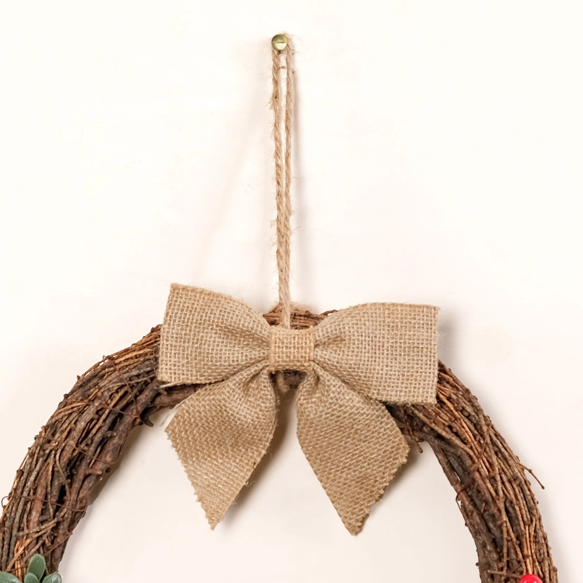 Berry Bow Ecofriendly Decorative Festive Wreath - Image 6