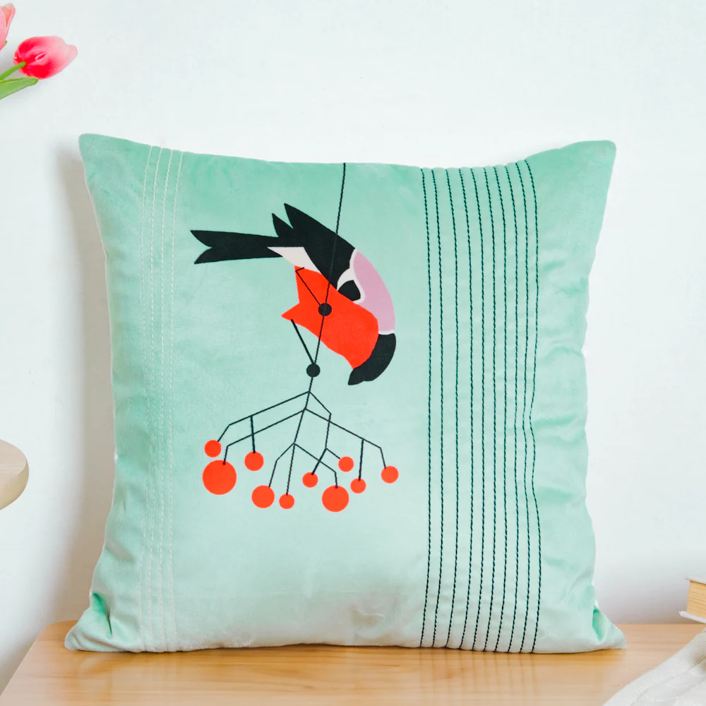 Bird On Twig Cushion Cover 16 inch - Image 4
