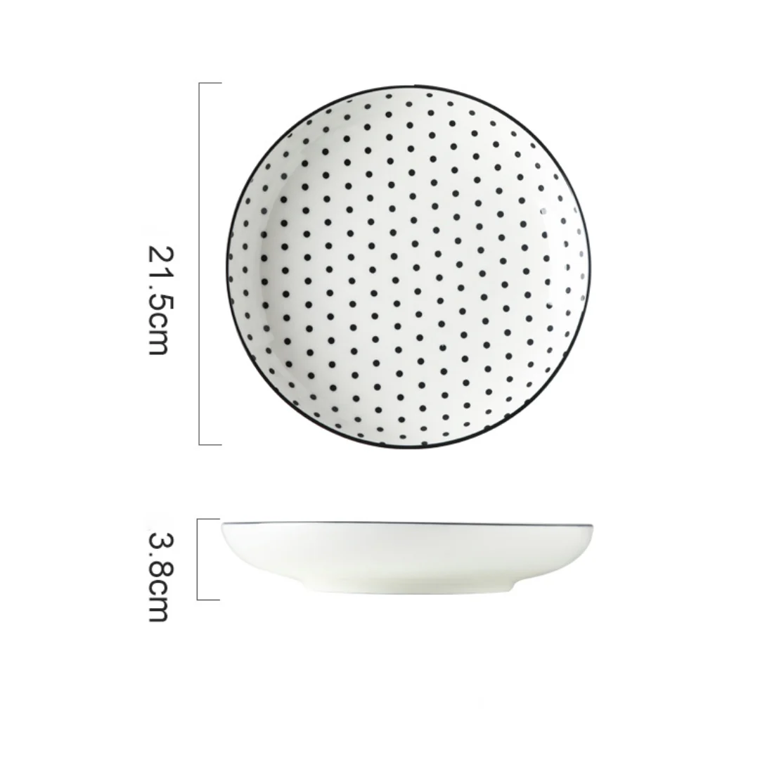 Black and White Deep Plate - Image 15