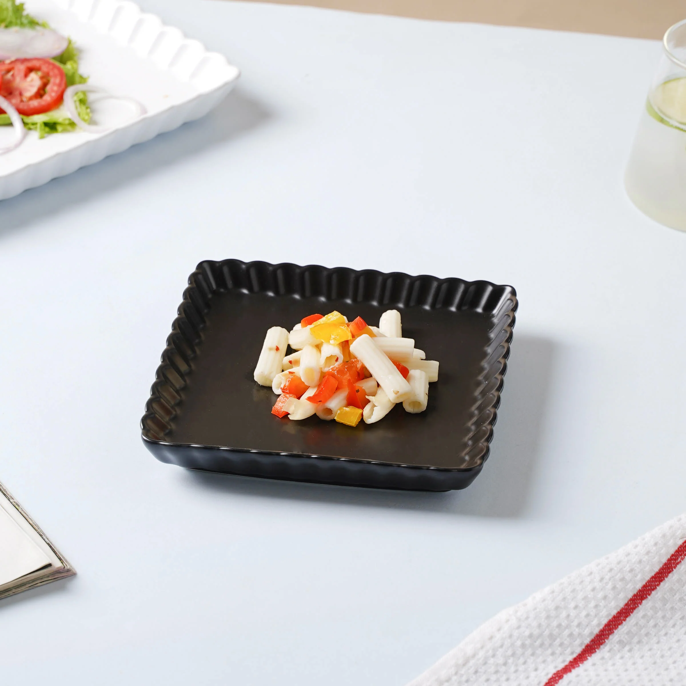 Black Berry Square Snack Dish 6 Inch - Image 5