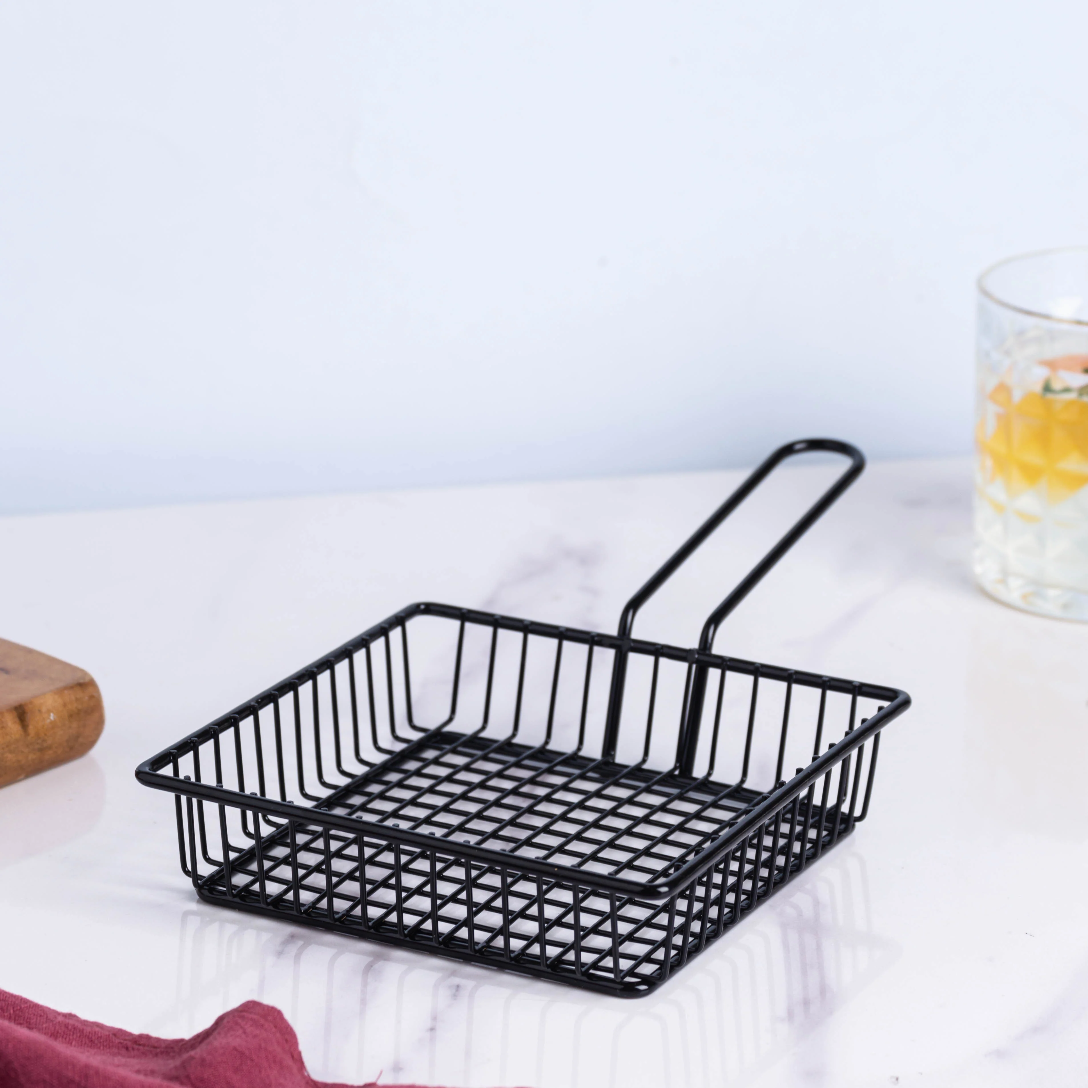 Black French Fry Basket - Image 3