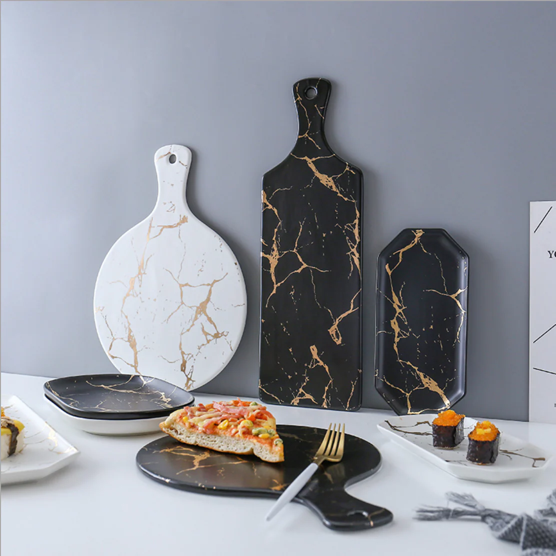 Black Marble Serving Platter - Image 7