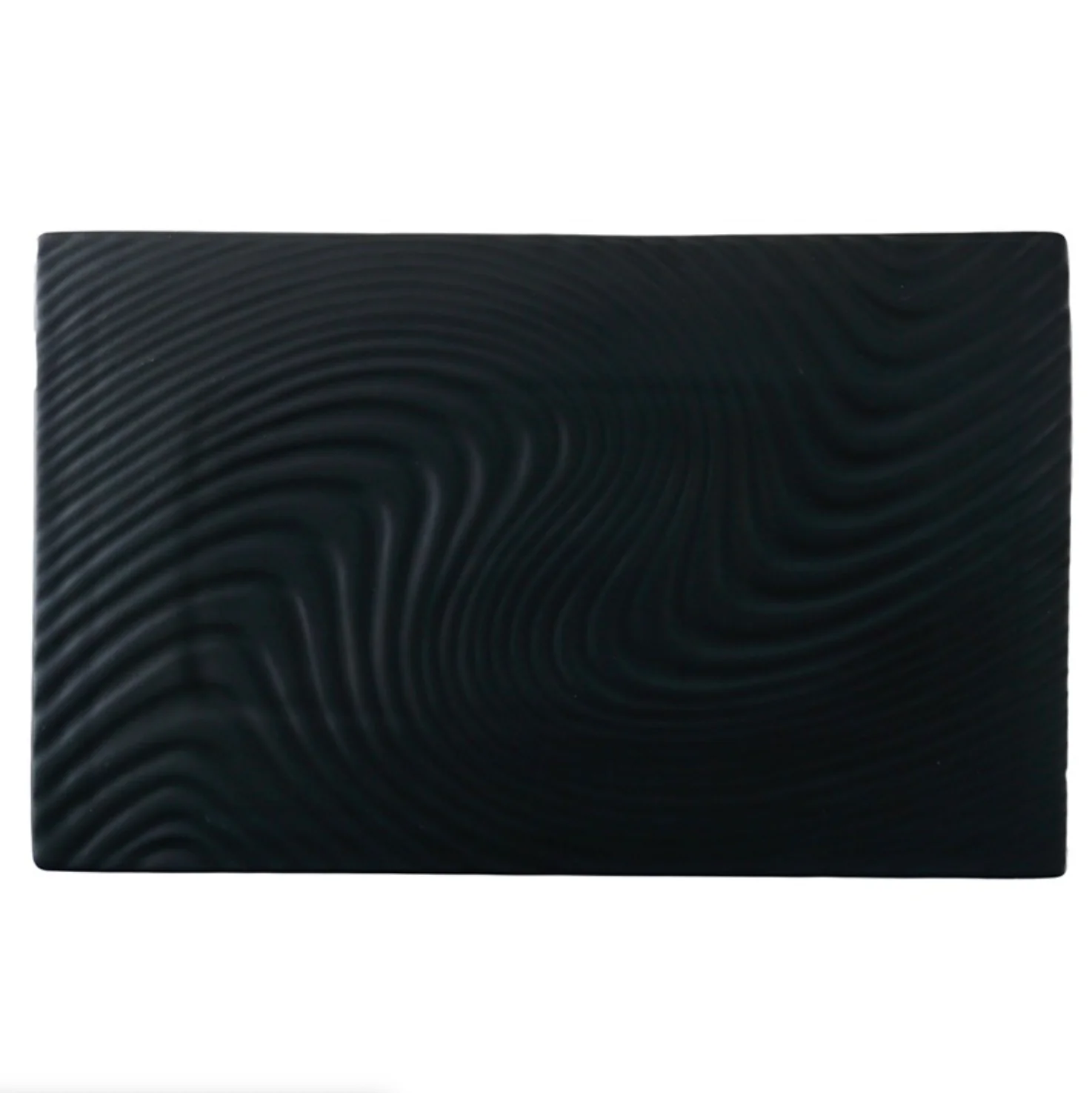 Black Serving Plate Texture Large - Image 3
