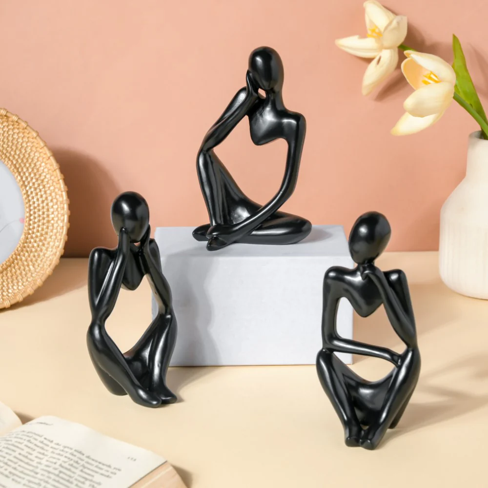 Black Sitting Showpiece Thinking - Image 7