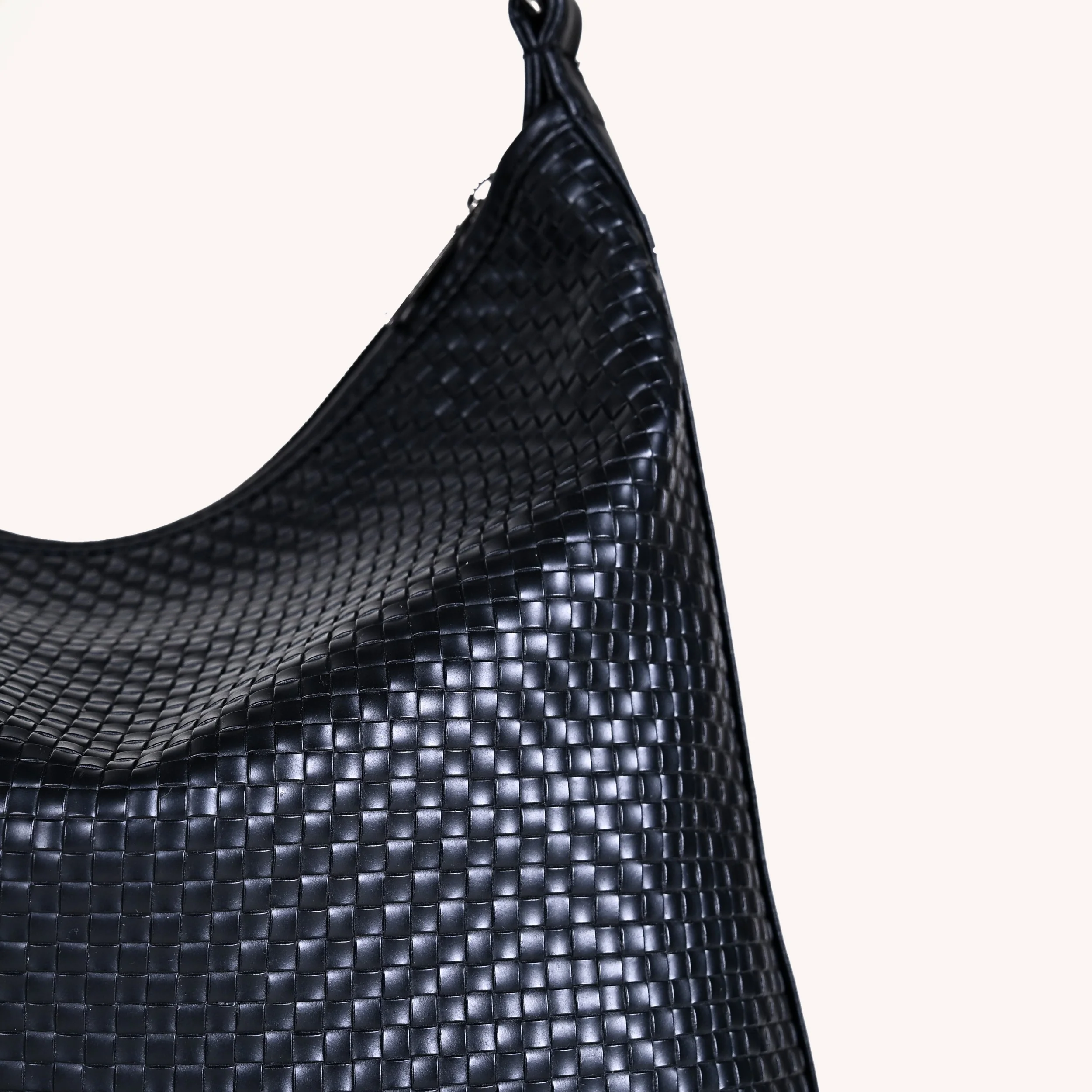 Black Soi Trendy Hobo Handbag - Image 10