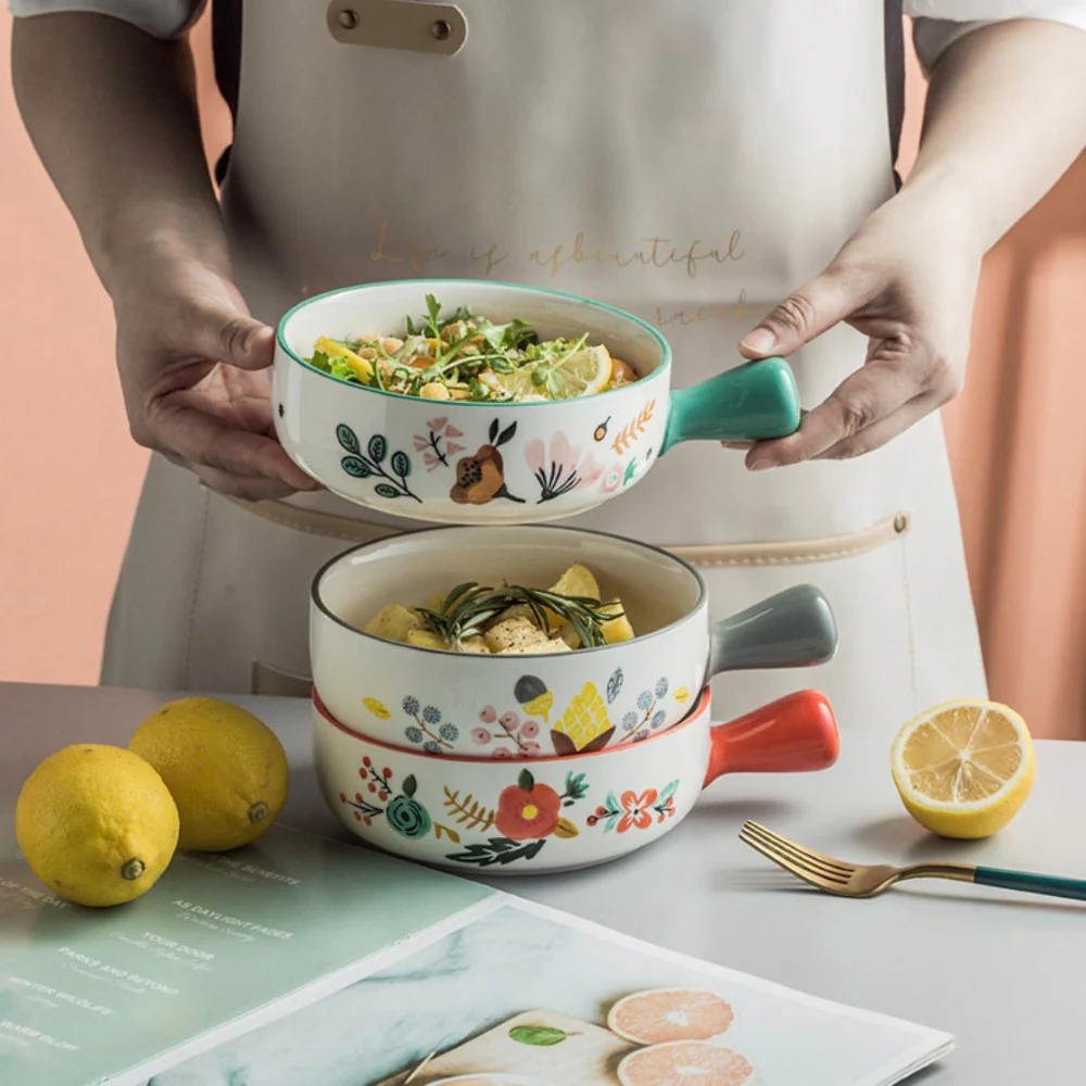 Bloom Bowl With Handle - Image 4