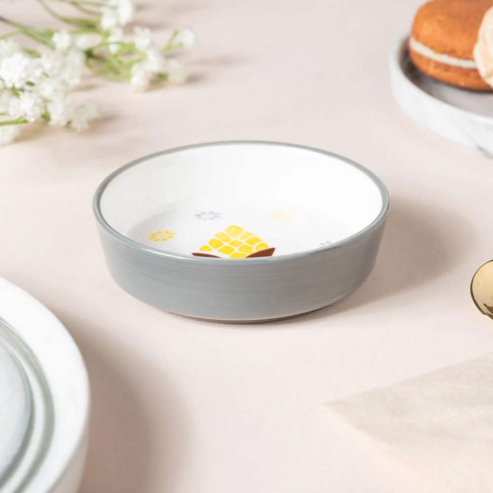 Bloom Dessert Plate Grey - Image 6