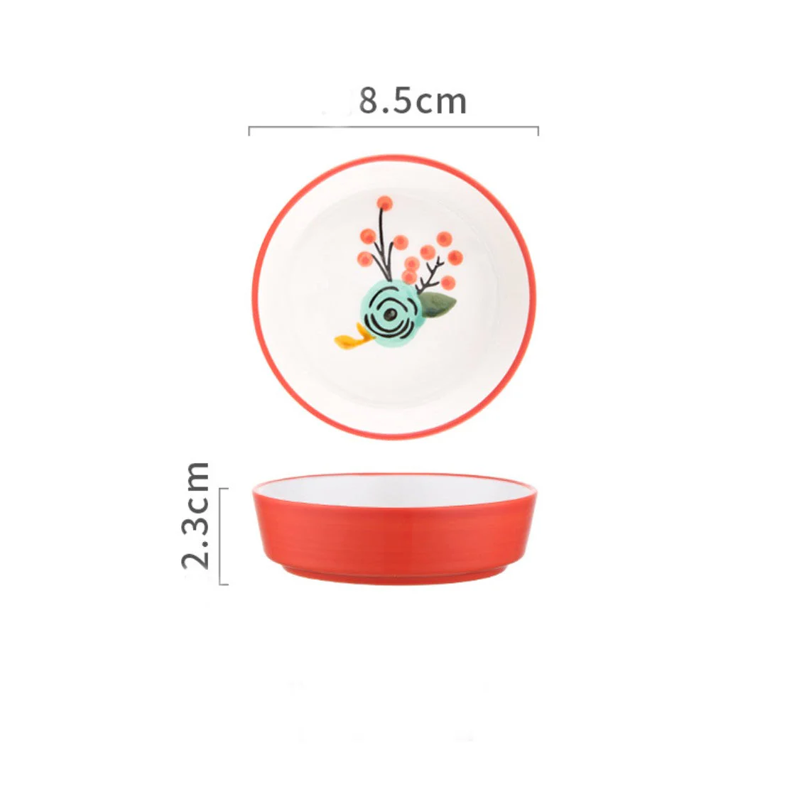 Bloom Dessert Plate Red - Image 3